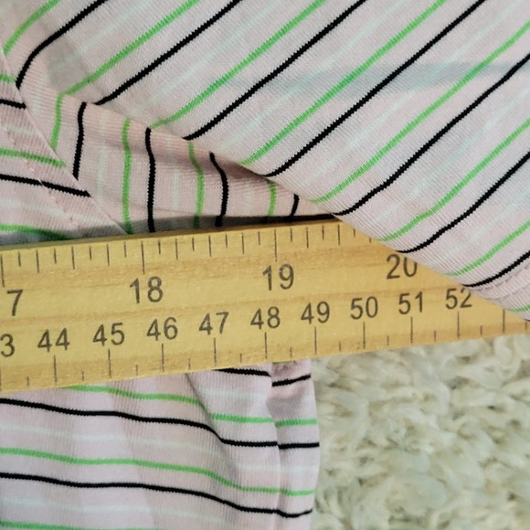 Magnolia‎ Lane Masters Polo Shirt Women's Size L Large Pink Striped Short-Sleeve - Picture 6 of 10
